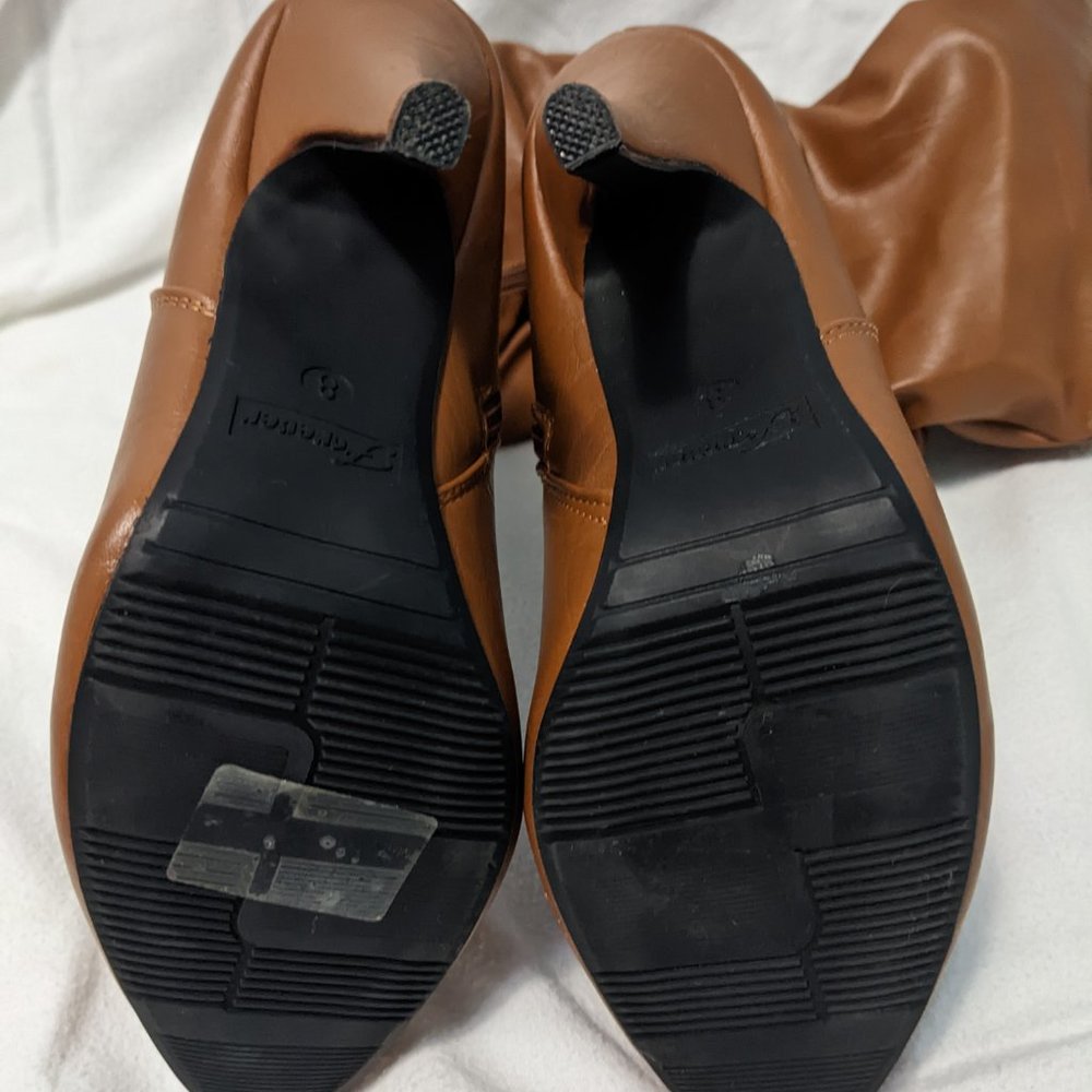 Knee High Heeled Stiletto Zip-up Boots - Picture 5 of 10